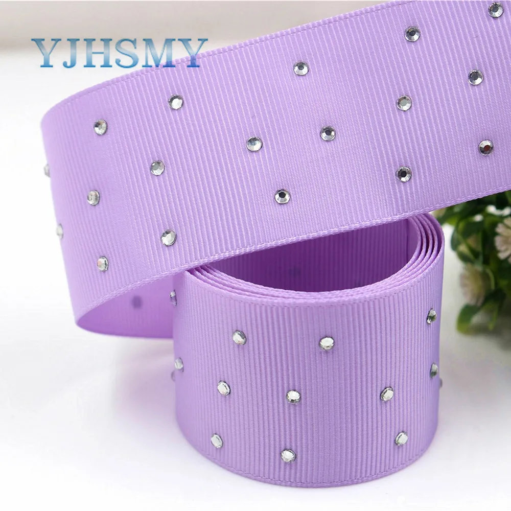 YJHSMY I-181106-169, 5 ярдов/партия, 38 мм одноцветные белые алмазные ...