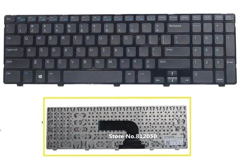 Новый черный клавиатура для Dell Inspiron 15 3521 3537 15R 5521 5537 Ноутбук США | Компьютеры и офис