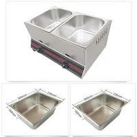 Commercial Liquefied Gas Frying Machine French Fries Chicken Frying Machine Commercial Gas Fryer Single/Double Cylinder 2