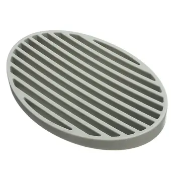 

LNHF Free Shipping Practical Fashion Silicone Home Bathroom Flexible Soap Dish Plate Soap Holder Soapbox Gray