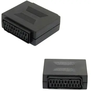 

21 pin SCART Coupler Joiner Adapter Female to Female F/F Sockets Joint Connector