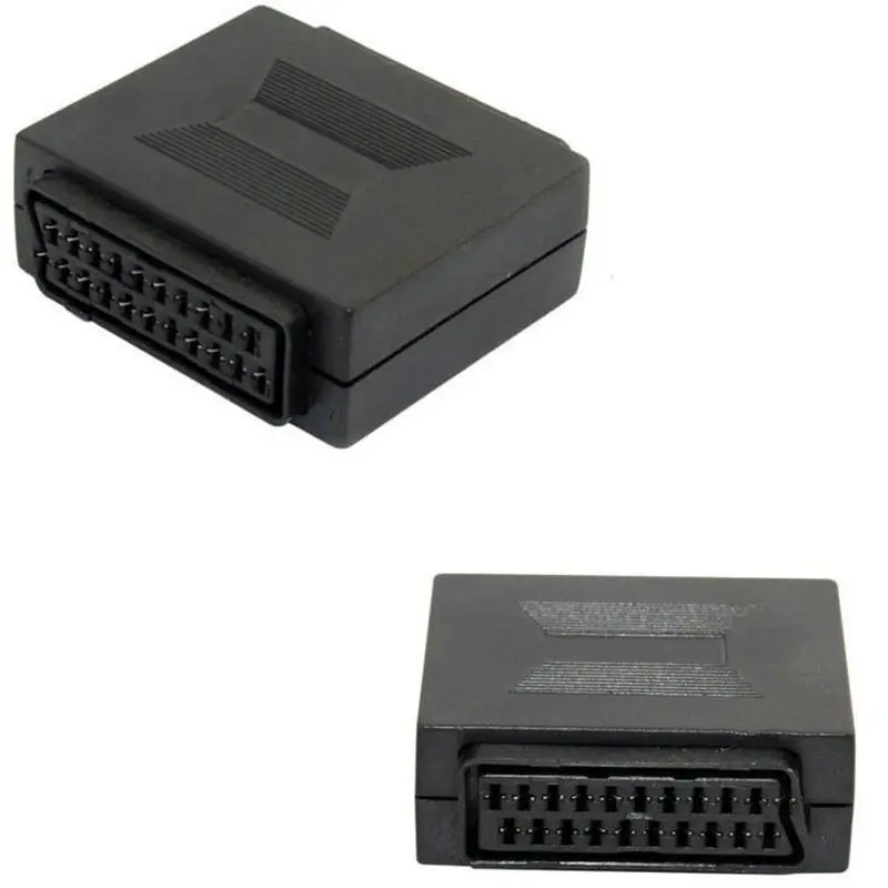 

21 pin SCART Coupler Joiner Adapter Female to Female Sockets Joint Connector