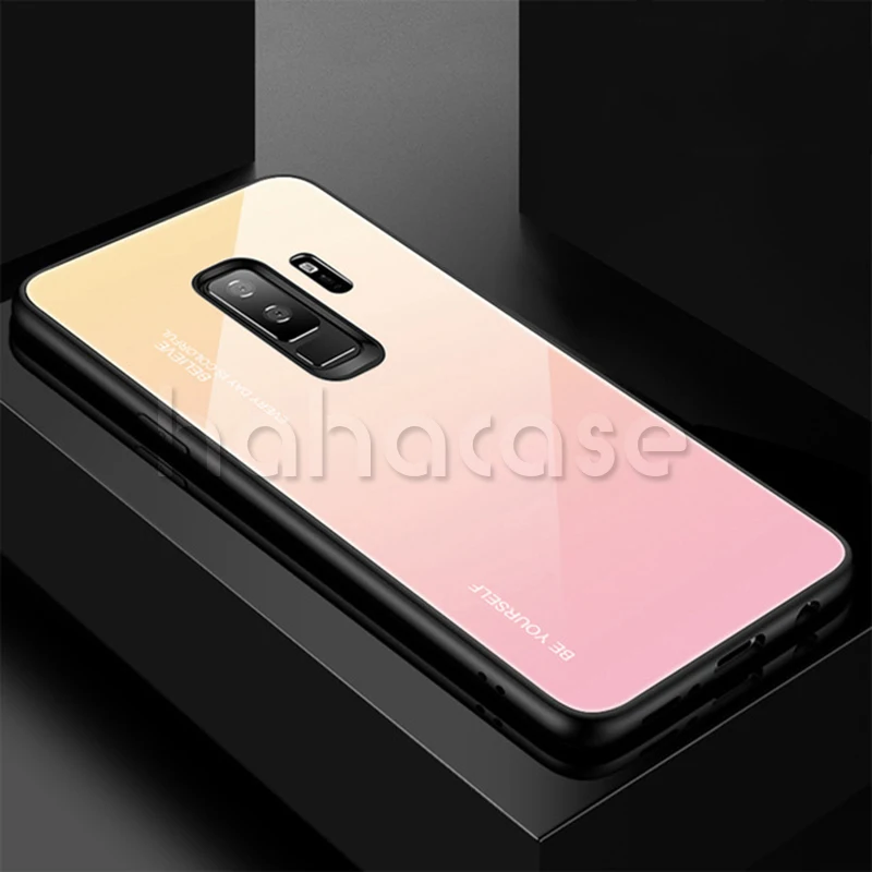 200 шт. закаленное Стекло края из ТПУ чехол для samsung S10 5G E S9 S8 Plus Note 10+ 9 8 A90 A70 A60 A40 A30 A10 M20 M10 градиентный чехол