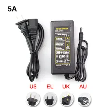 led power adapter power supply transformers for led strip 5050 3528 5630 3014 AC110-240V to DC12V5A with plug