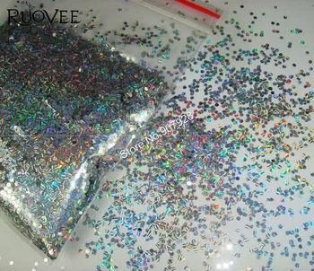 

1MM Strip Holograph Silver Round Dot Flake Spangle Shape nail glitter for Gel polish acrylic and Makeup decoration