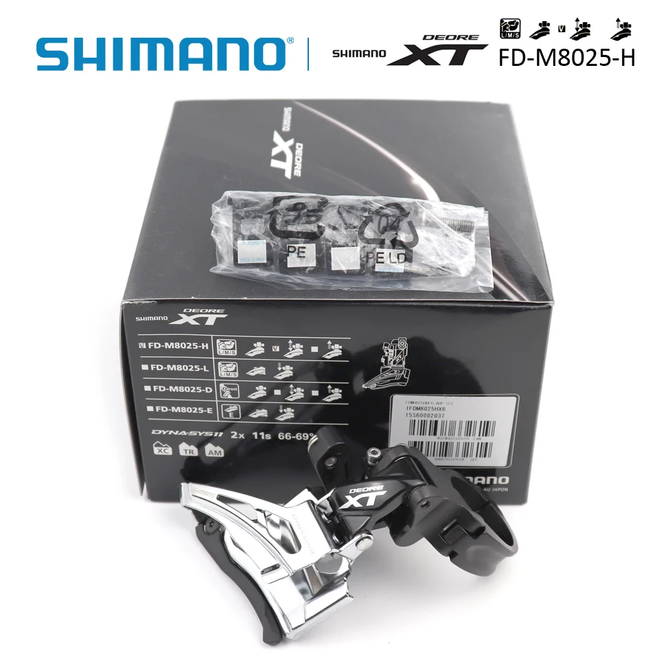 Shimano Deore XT FD-M8025 2x11s MTB велосипед с высоким зажимом вниз-качели/двойной-тянуть передний переключатель Shimano оригинальные товары Аксессуары для велосипеда