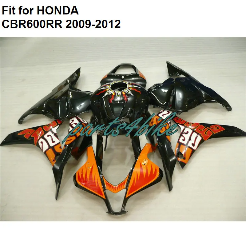 

For Honda fairings CBR 600RR 2009 2010 2011 2012 orange black fairing kit CBR600RR 09 10 11 12 Injection TY32