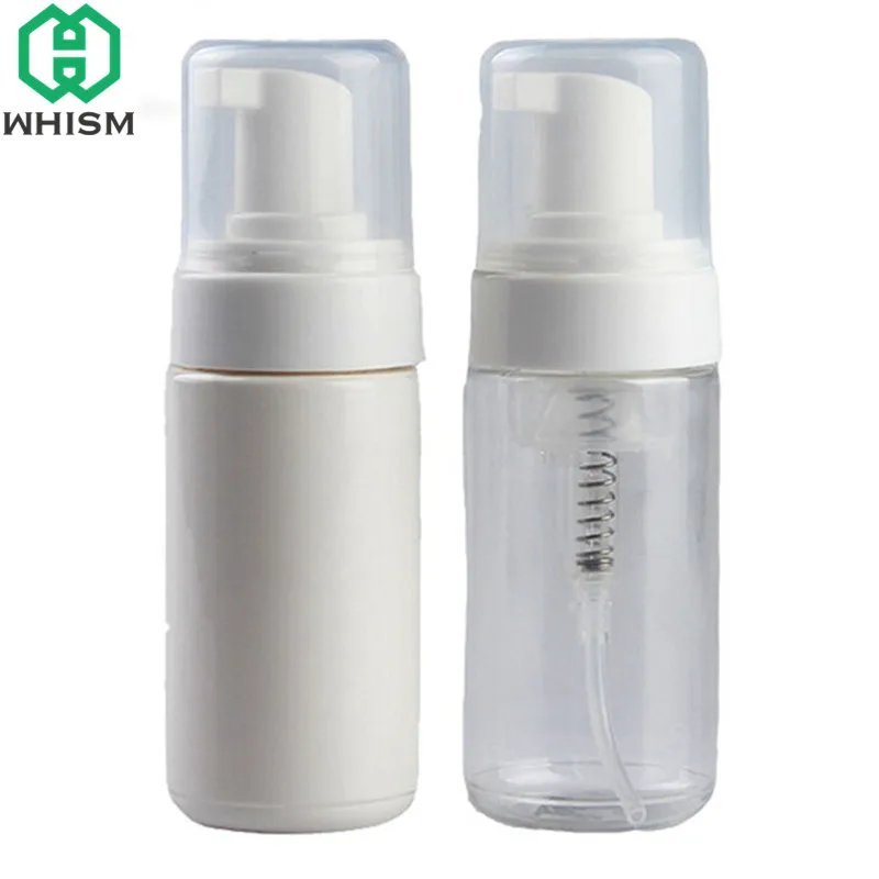 WHISM 50 мл пластиковая пенная бутылка вспенивающиеся многоразовые бутылки дорожный лосьон для лица контейнер мыло мусс жидкий диспенсер баночка с крышкой