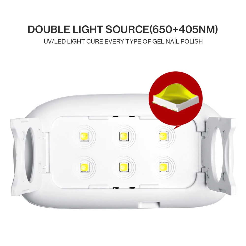 Modelones 7 шт./лот 6 Вт Светодиодная лампа для дизайна ногтей Гель-лак набор USB кабель мини УФ-лампа Сушилка для ногтей Замачивание 6 цветов Гель-лак наборы