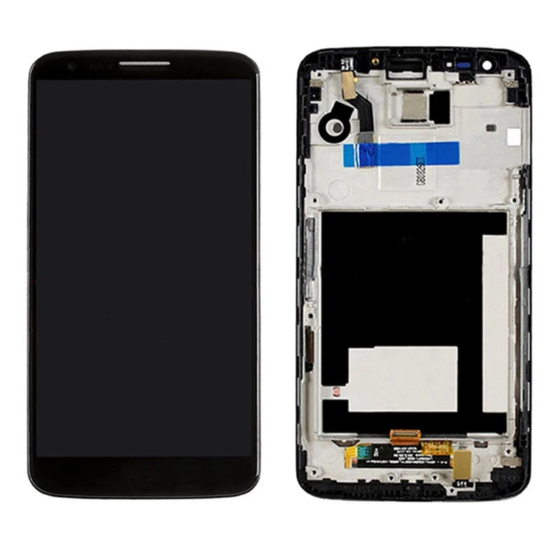 

OEM LCD Display+Touch Digitizer Assembly+Frame For LG Optimus G2 D800 D801 Black