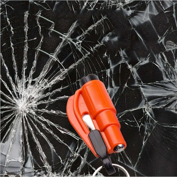 Mini Car Window Breaker Emergency Safety Hammer survival knife with Key