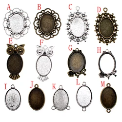 1 Piece 18x25mm Round Glass Cabochon Base Setting Pendant Tray For Jewelry DIY Making cabochons for jewelry making 1 Piece 18x25mm Round Glass Cabochon Base Setting Pendant Tray For Jewelry DIY Making cabochons for jewelry making