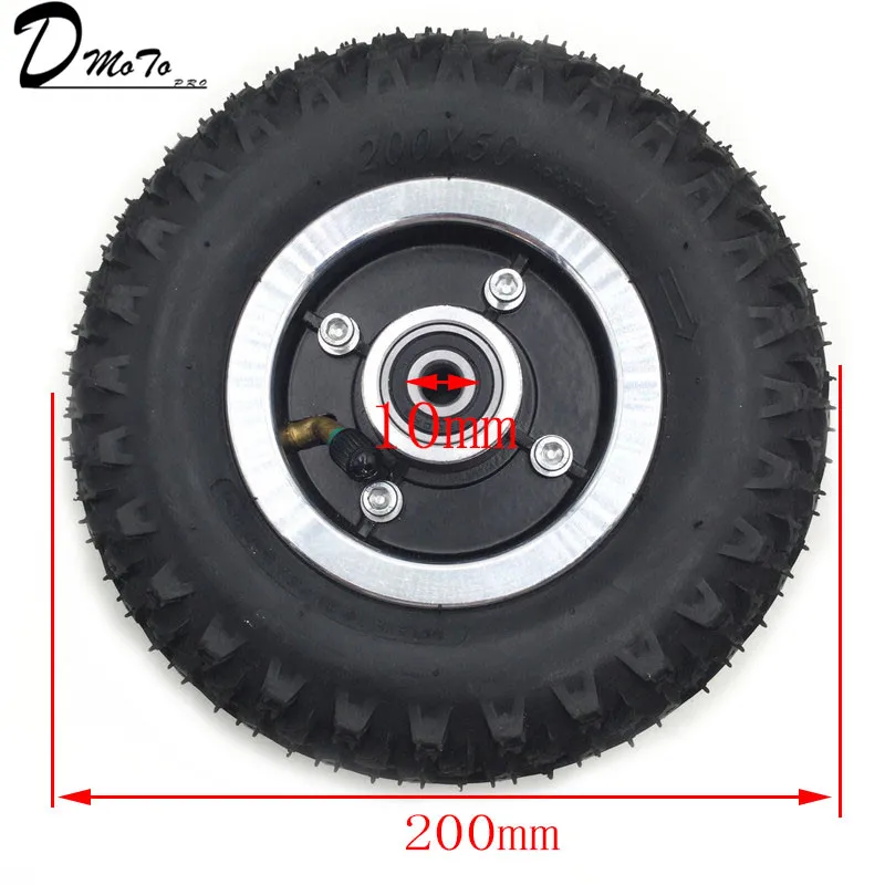 Tire and Inner Tube 200X50 Full Wheels for Electric Scooter Wheel Chair Truck Pneumatic Trolley Cart