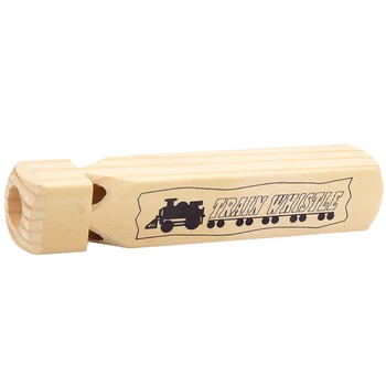 

Whistle Wooden Early Educational Cartoon Train Pattern Musical Toy Instruments Whistle Kids Toddlers Children Training Whistle