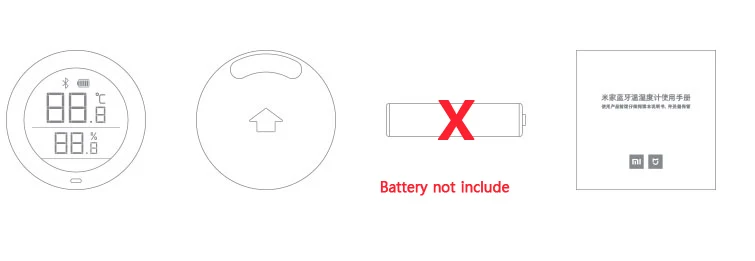 В комплекте Xiao mi ЖК-экран цифровой термометр mi jia Bluetooth температура Смарт Hu mi dity датчик влажности mi Home D5