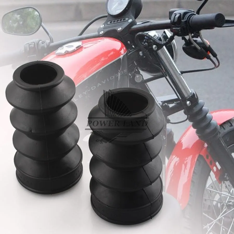 Black Fork Dust Free 39MM Rubber Fork Gaiters Gators Boots Fits For