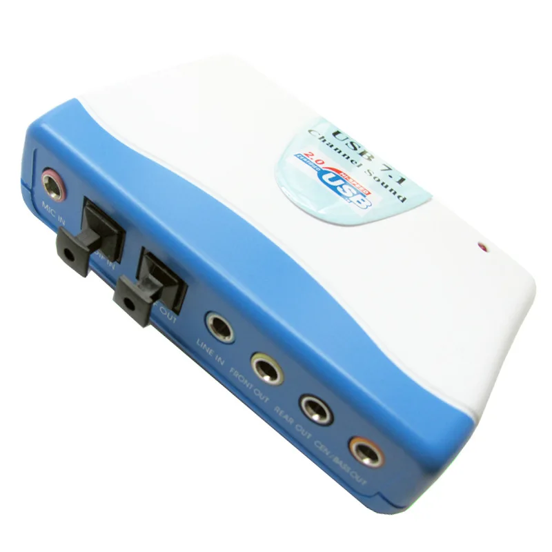 

USB 2.0 Professional Sound Card 7.1 Channel Optical Audio External USB Sound Card Converter For PC Laptop Desktop Tablet F683