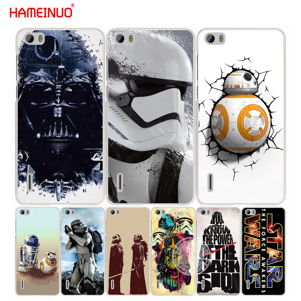 

HAMEINUO star wars R2D2 darth vader Stormtrooper Cover Case for huawei honor 3C 4A 4X 4C 5X 6 7 8 Y3 Y5 Y6 2 II Y560 Y7 2017