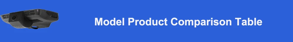 Model product comparison table 