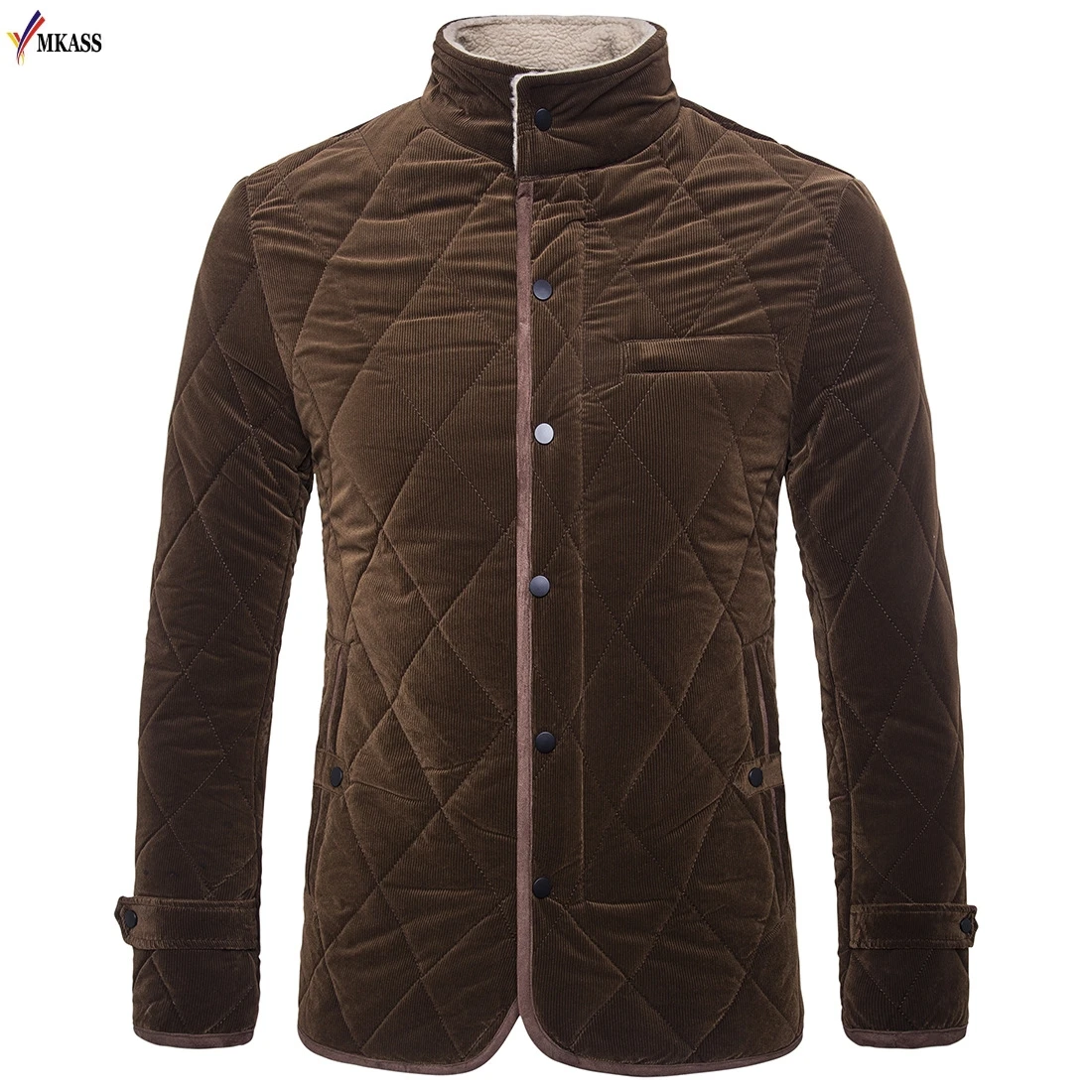 2018 Hot Mens Casual Winter Parkas Jacket Stand Collar Thick Warm Outwear Casual Jacket Cotton Parkas Male Coat M-3XL