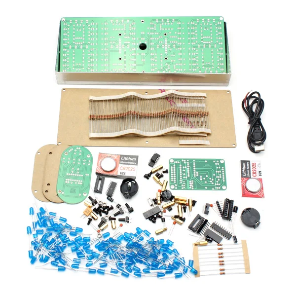 

Large Screen Remote Clock Electronic DIY Module Kit Aluminum Cover