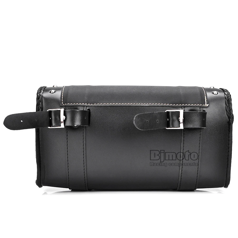 Black Motorcycle Saddlebag Bag PU Leather Luggage Saddle Bags For Harley Sportster Pannier Side Saddle Bag (11)