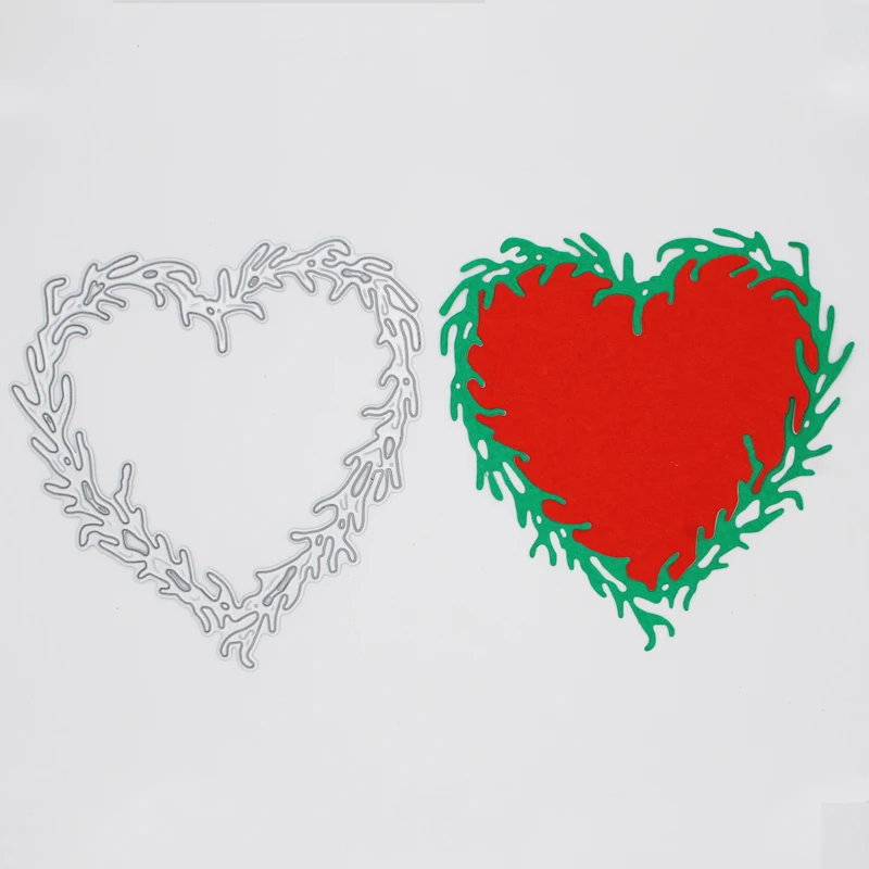 

Heart Metal Cutting Dies Scrapbooking Album Decoration Embossing Paper Card Craft 109*100 mm