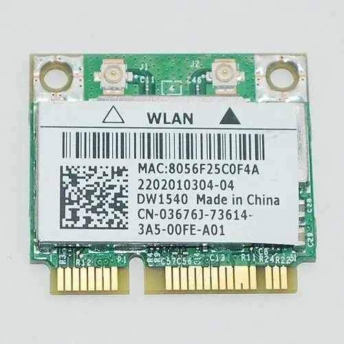 Двухдиапазонная Wi-Fi карта для Dell DW1540 BCM943228HM4L 802.1a/b/g N 3676J Latitude 6430u | Компьютеры и офис