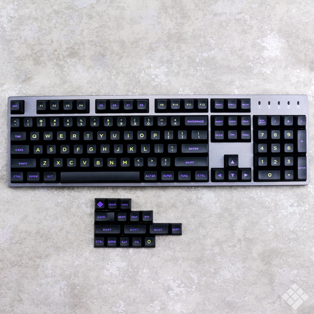 MP Полночь 120 ключей SA клавишные колпачки из ПБТ шрифты Keycap вишня выключатель MX для