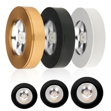 Ультратонкий Светодиодный точечный потолочный светильник с поверхностным креплением COB, точечный светильник, 7 Вт, 12 Вт, 15 Вт, светодиодный потолочный встраиваемый светильник под шкаф, AC85-265V