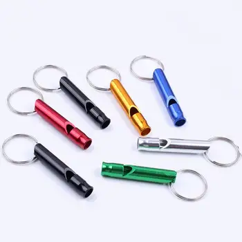 

1000 pcs Outdoor Safety Survival Emergency Whistle Key Chain Aluminum Alloy Metal for hiking Camping Mix Color