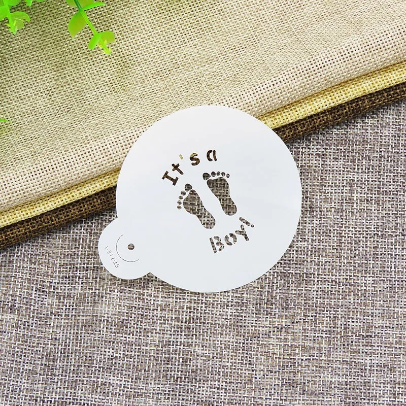 1.5" It's a Boy/Girl Candy Cookie Stencils, Cupcake Stencil, Stencils for Cake Decorating,Coffee Stencil ST-713