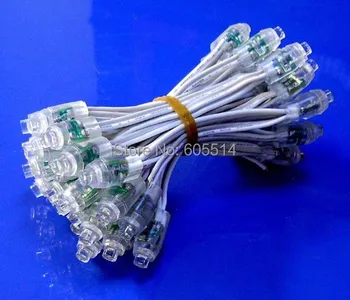 

[Seven Neon]Free shipping 300pcs/pack 5V 9mm IP67 waterproof red/blue/green/red/yellow light led pixel light,led module light