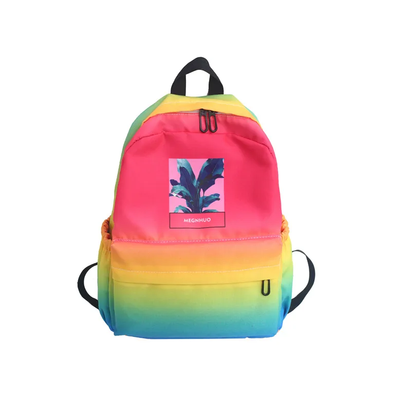 Женский рюкзак, дизайнерский рюкзак, женская сумка для книг, школьный рюкзак, Радужный Рюкзак mochila bolsa de mujer, Рюкзак С КАКТУСОМ, школьные сумки - Цвет: Многоцветный