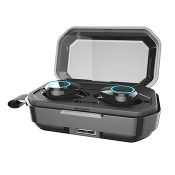

TWS Bluetooth 5.0 Headphones Touch IPX7 Waterproof, Smartphone Wireless Sports Ear Plug Charging Box