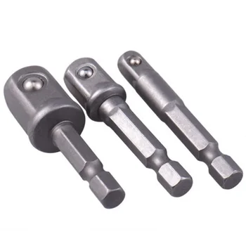 

2019 Drill Bit Holder Metal Impact Driver Socket Adapter Durable Power Tools for Hex Shank Tool Drop Shipping
