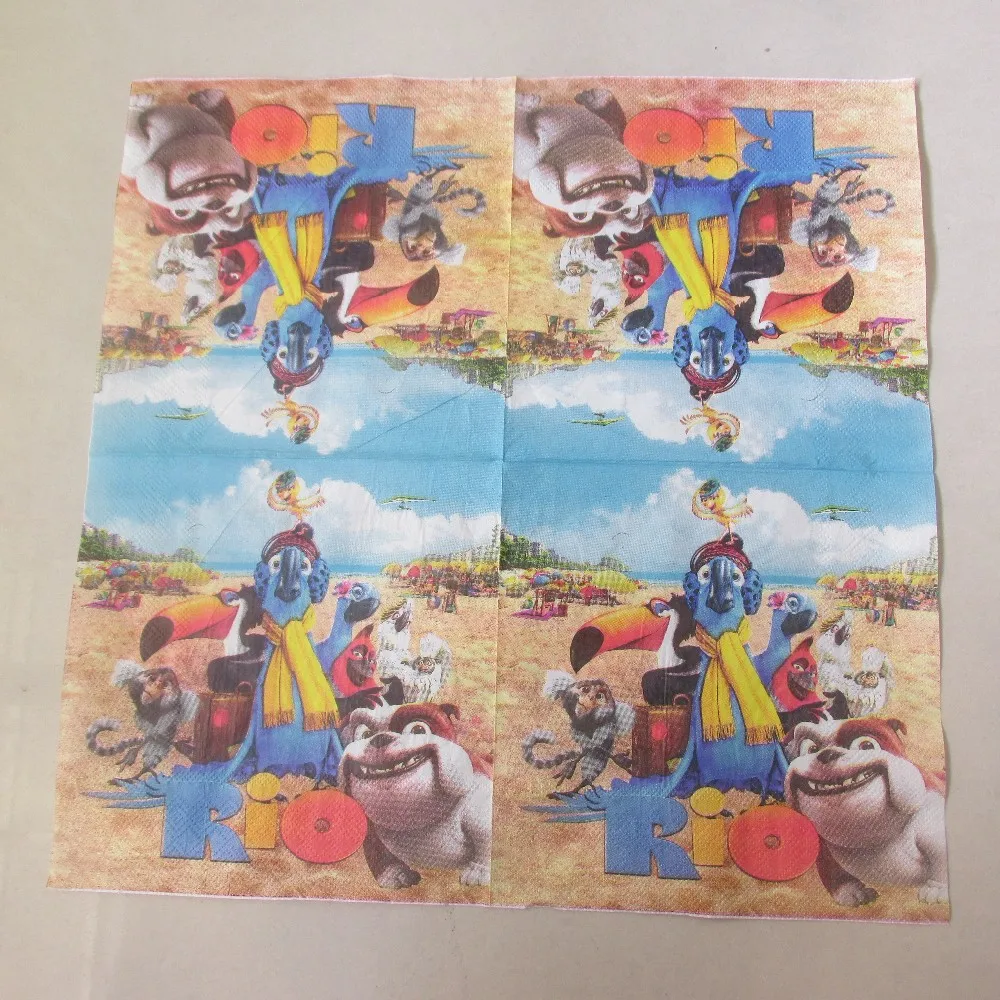 

Napkins Paper Serviettes Children Kids Birthday Party Rio