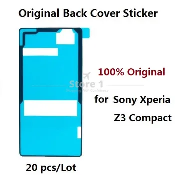 

20pcs/Lot Original Back Cover Adhesive Sticker for Sony Xperia Z3 Compact D5803 D5833; Waterproof Rear Glass Sticker for Z3 Mini
