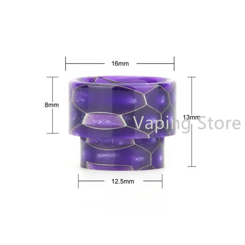 Damn Vape Doom Mesh RTA 810 Goon 528 капельный наконечник эпоксидная Ultem Смола Кобра 16 мм широкий диаметр мундштук