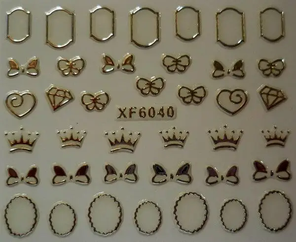 Переводные наклейки для ногтей с водой красивые 3D Серебристые молнии дизайнерские маникюрные инструменты для девушек и женщин наклейки для ногтей XF6045