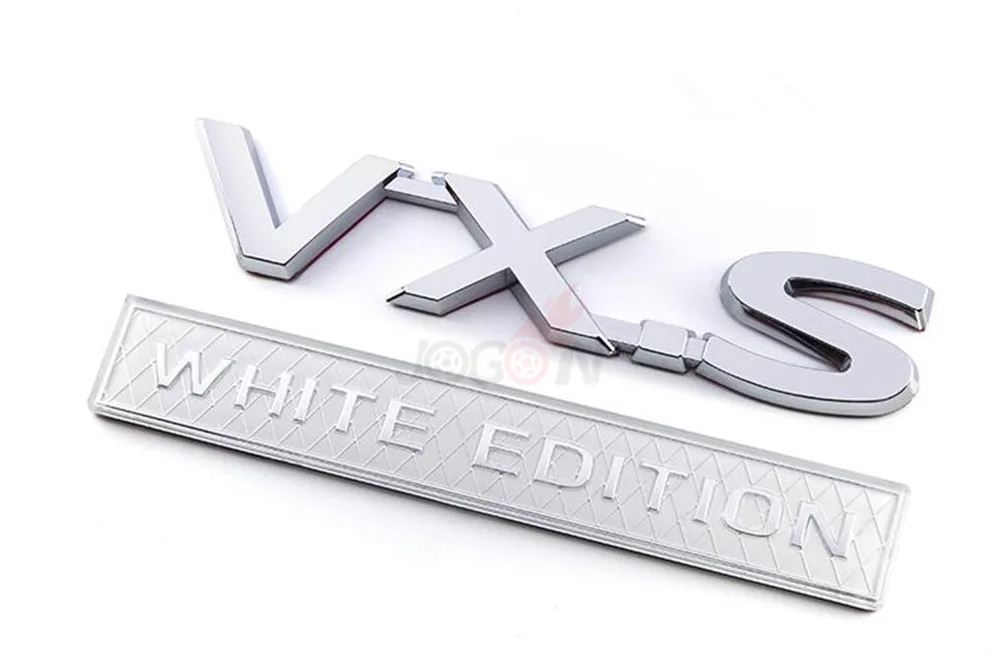 Хромированная накладка на задний багажник "BLACK EDITION WHITE EDITION M VXS VXR V8 5,7" для Toyota Land Cruiser LC200 FJ200 2008-19