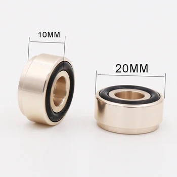 

8Pcs 20*10mm Mini Solid Aluminum Speaker Cabinet Isolation Feet DAC CD Turntable AMP Pad Floor Stand Base Golden Anodized