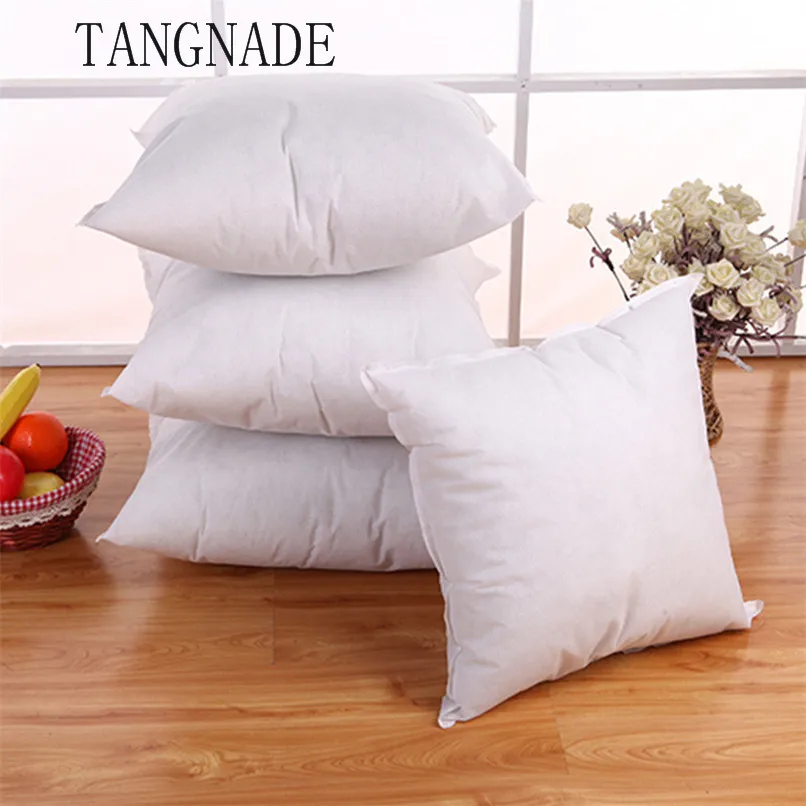 

Bedding Square PP Cotton Cushion Core Pillow interior Home Decor White 45x45 CM For Car Sofa Chair Wholesale Free Shipping RA18