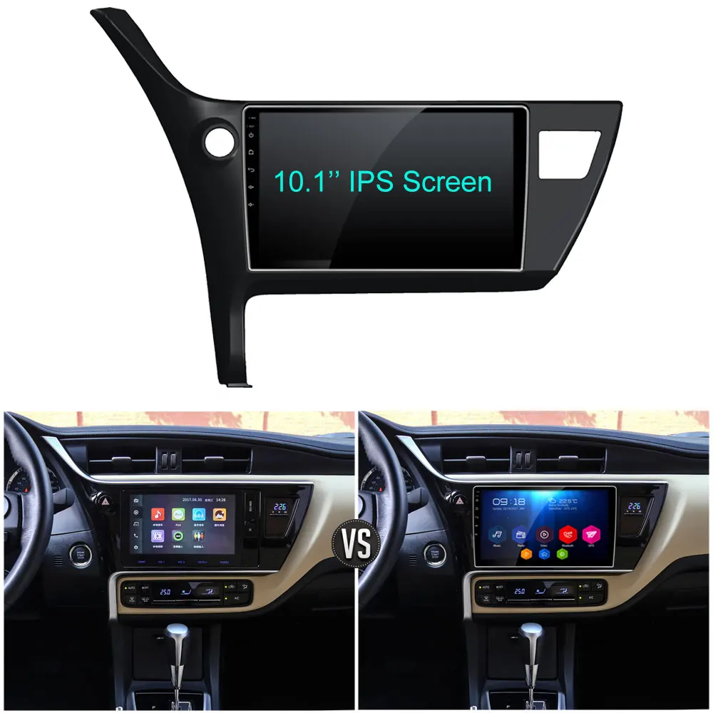 Excellent 10.1" IPS 4G DSP Carplay Android 8 Octa Core 4GB RAM 64GB ROM RDS Car DVD Multimedia Player Stereo For Toyota Corolla 2016-2018 0