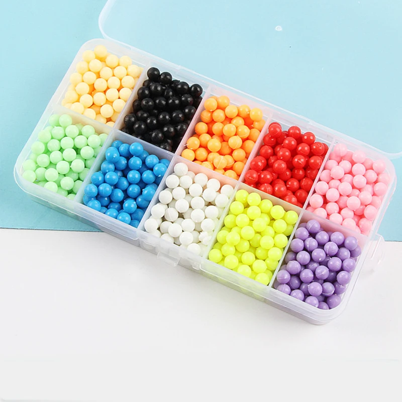 

Aqua DIY Water Spray Magic Beads cuentas Aqua Hand Making 3D Beads set Puzzle Cartoon Accessories Toolkit Toys for Children