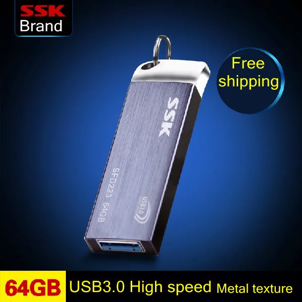 Ssk SFD223 Usb flash drive 100 64GB metal high speed usb flash drive