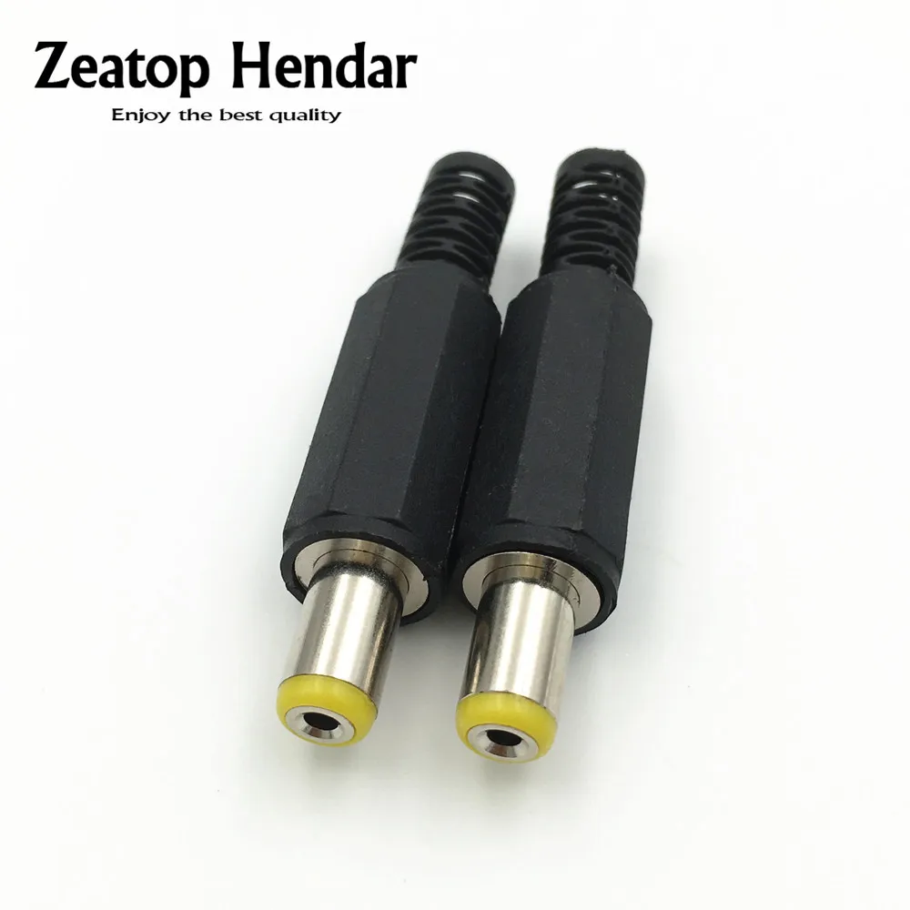 100Pcs 5.5mmX1.7mm DC Power Cable Male Plug Connector Adapter Welding