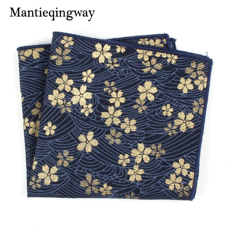 Mantieqingway винтажные цветочные печатные носовые платки карманное полотенце для