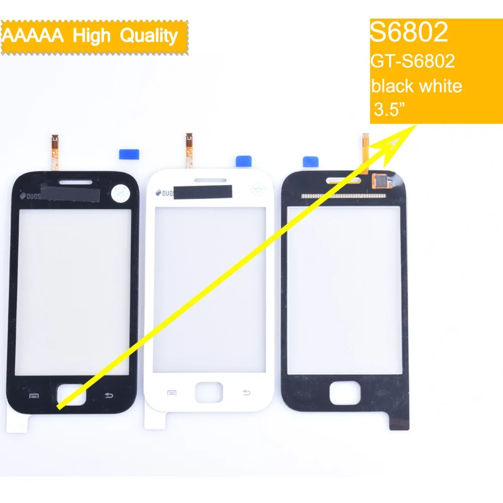 For Samsung Galaxy Ace Duos GT-S6802 S6802 Touch Screen Panel Sensor Digitizer Front Glass Outer Lens Touchscreen No LCD | Мобильные