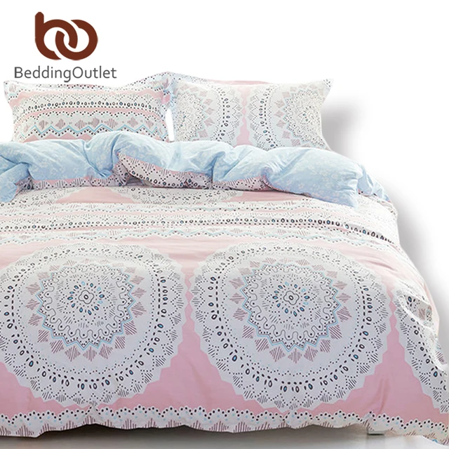 beddingoutlet warm pink bedding set cotton duvet cover set queen bed sheet clearance